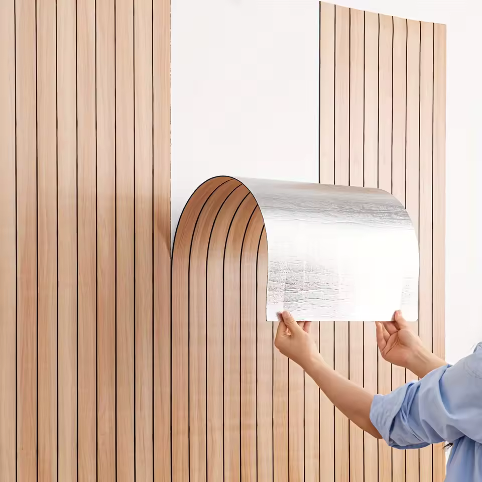 Papel de Parede 3D Madeira Premium