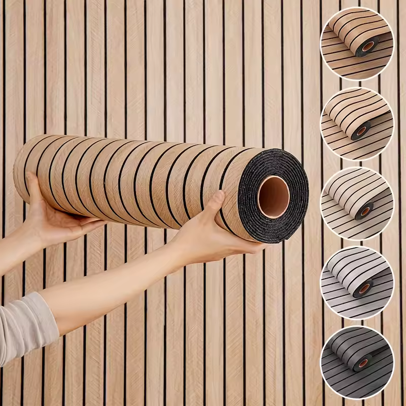 Papel de Parede 3D Madeira Premium